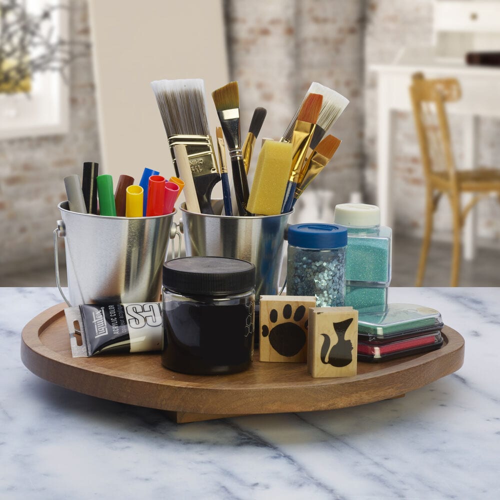 Cora Organic Lazy Susan Serve Tray