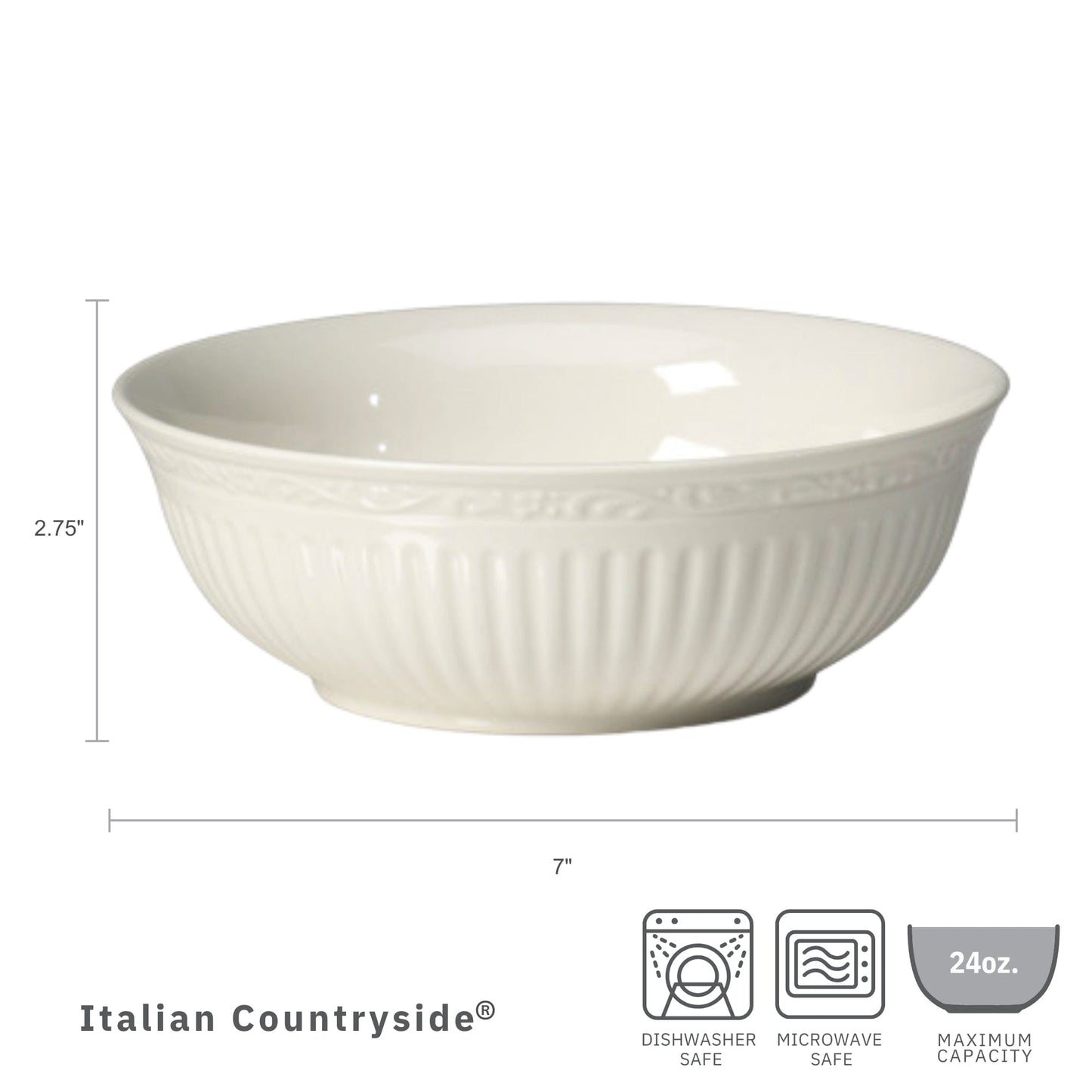 Italian Countryside® Set of 4 Soup Cereal Bowls
