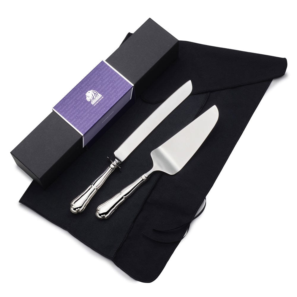Barocco Sterling Wedding Cake Knife and Server Set
