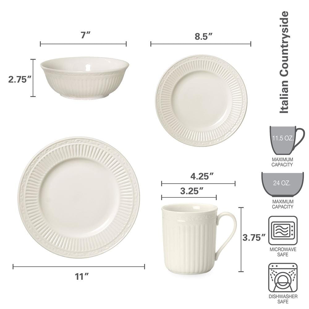 Italian Countryside® 16 Piece Dinnerware Set, Service for 4