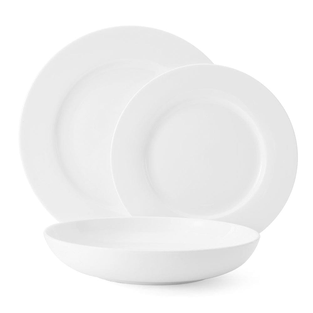 Lucerne White 12 Piece Dinnerware Set, Service for 4