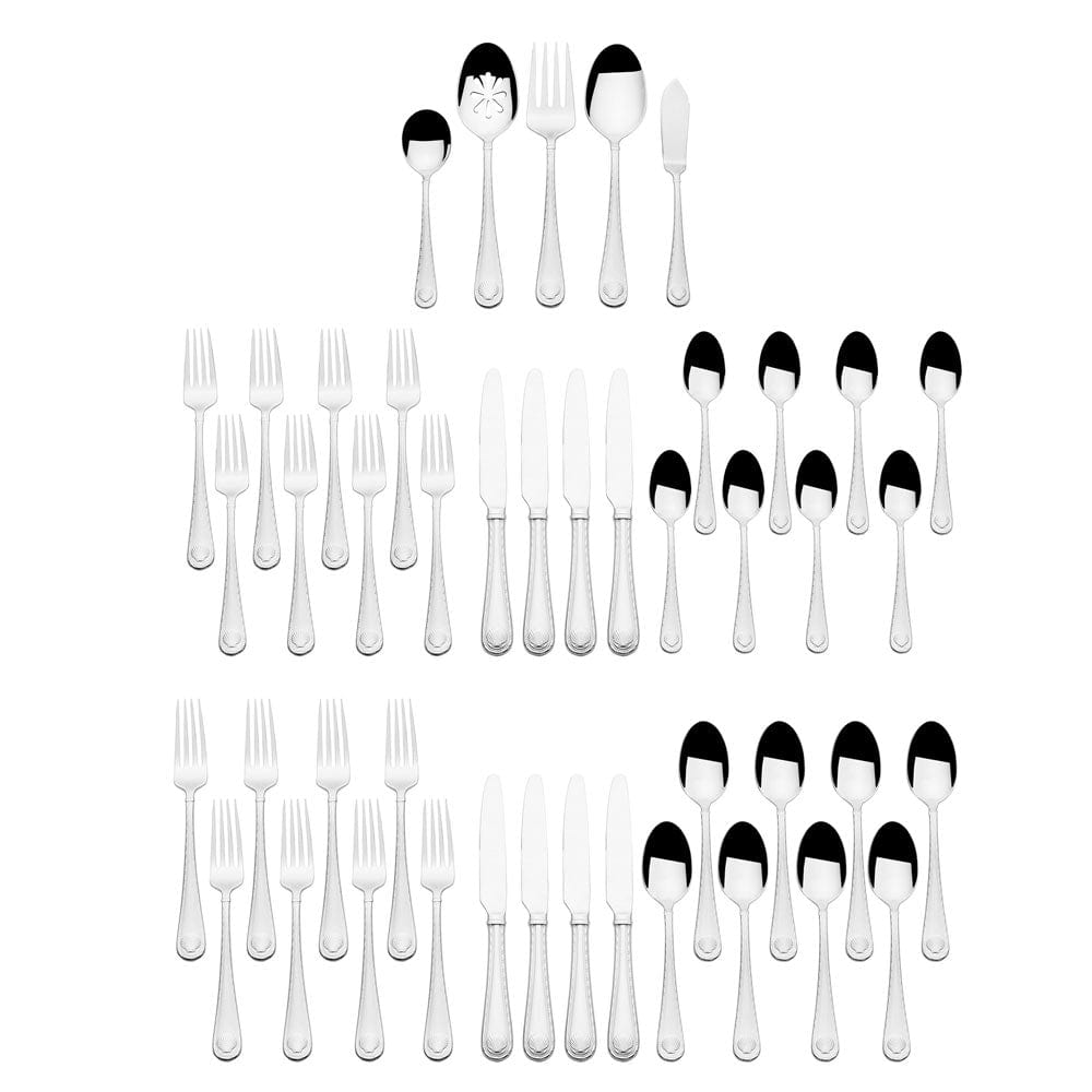Shell 45 Piece Flatware Set, Service for 8