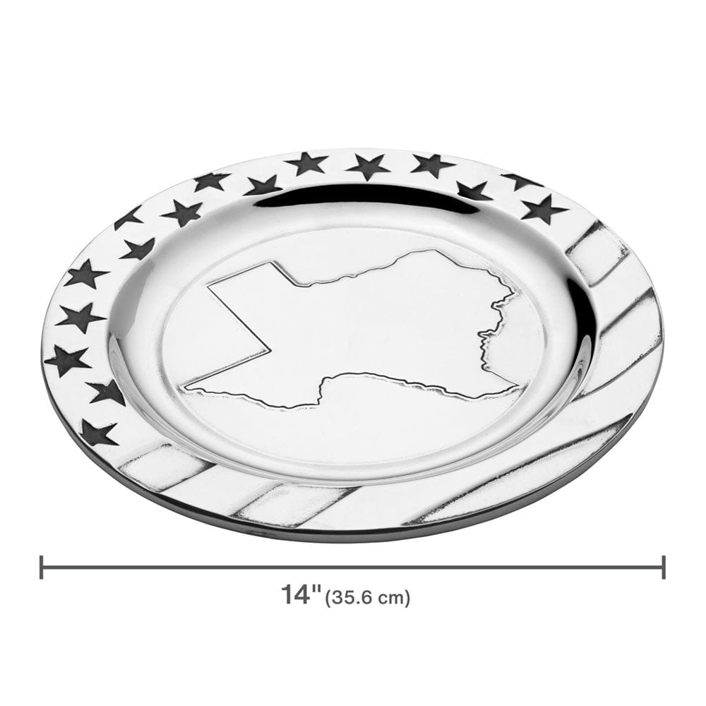 Texas Stars and Stripes Large Round Tray