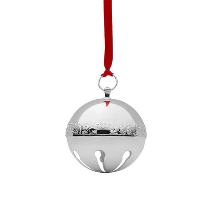 2022 Silver Plated Sleigh Bell Ornament 52nd Edition