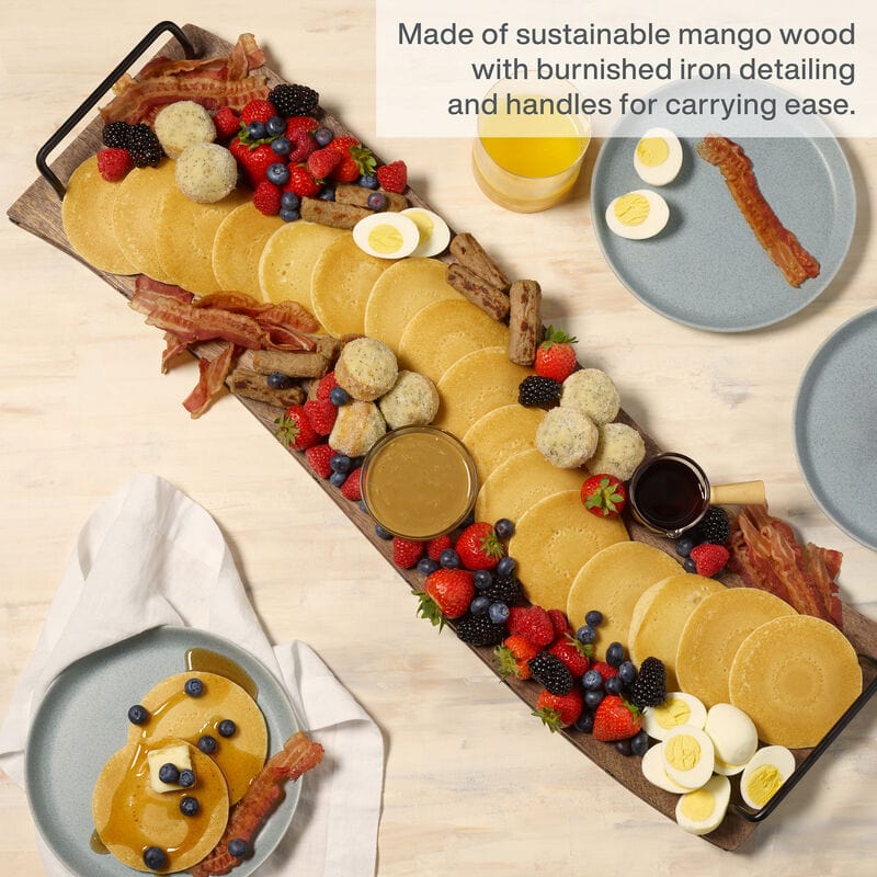 Rustic Rectangular Serve Board, 30 Inch
