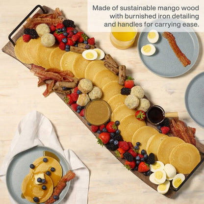Rustic Rectangular Serve Board, 30 Inch