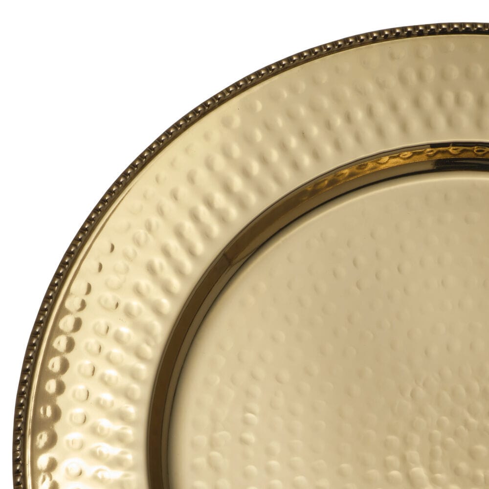 Gold Set of 4 Charger Plates