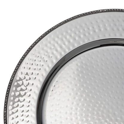 Silver Set of 4 Charger Plates