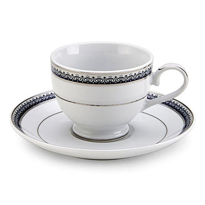 Platinum Crown Cobalt 40 Piece Dinnerware Set, Service for 8