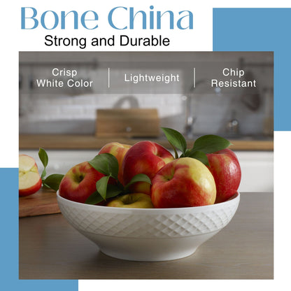 Trellis White Vegetable Serve Bowl