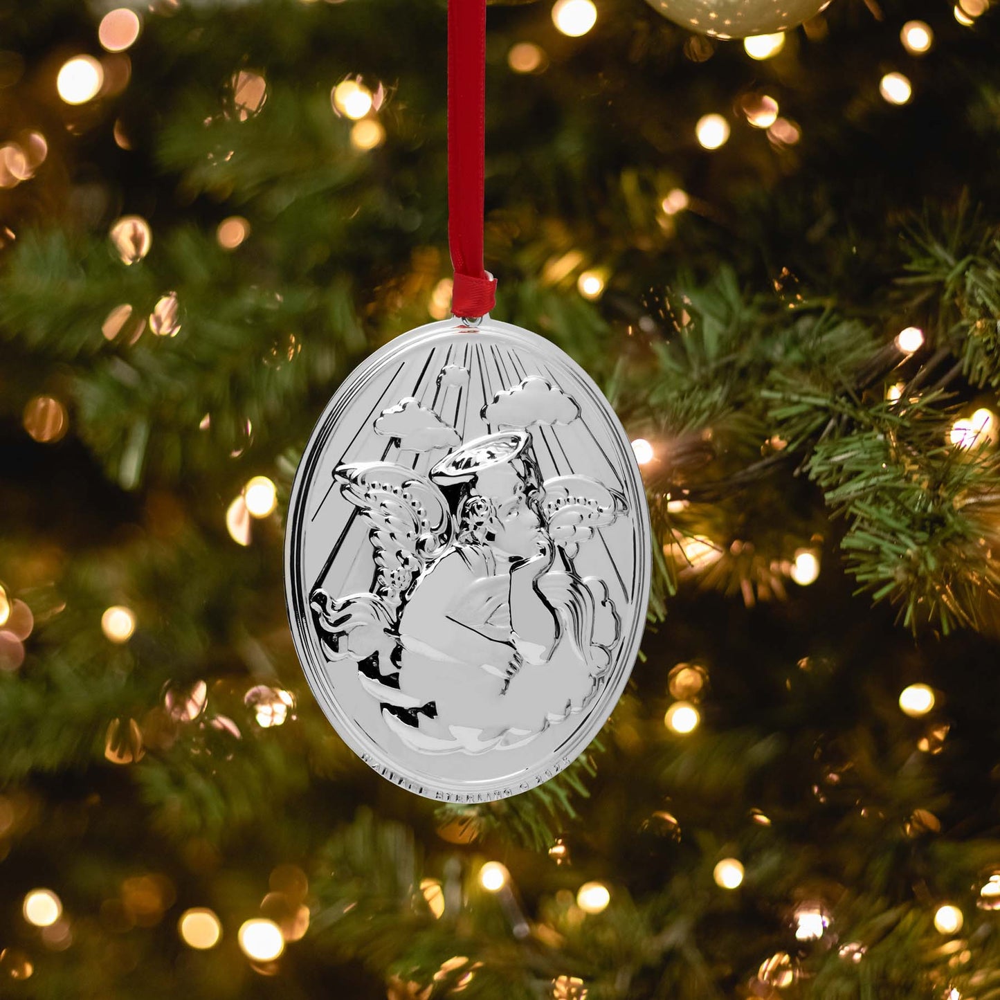 2025 Grande Baroque Sterling Angel Ornament 25th Edition