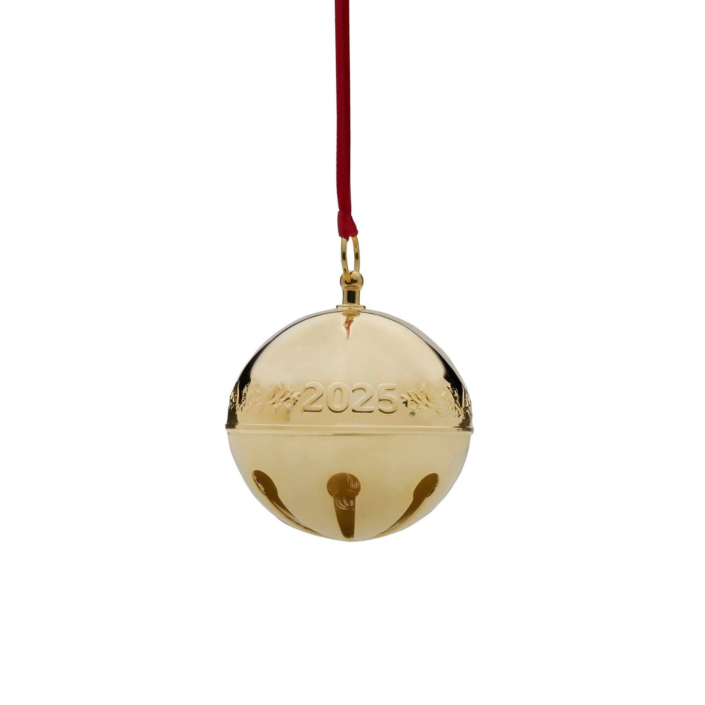 2025 Gold Plate Sleigh Bell Ornament 36th Edition