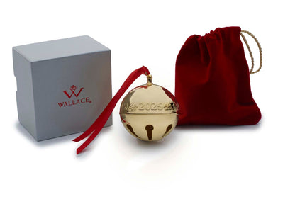 2025 Gold Plate Sleigh Bell Ornament 36th Edition