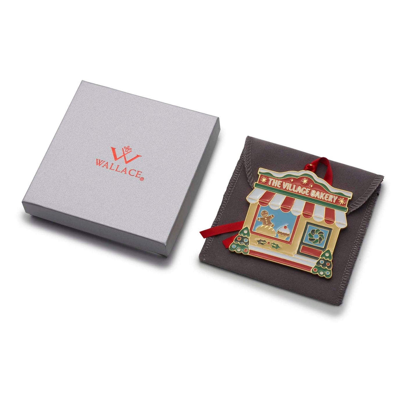 2025 Gold Plate & Enameled Christmas Village Ornament 2nd Edition