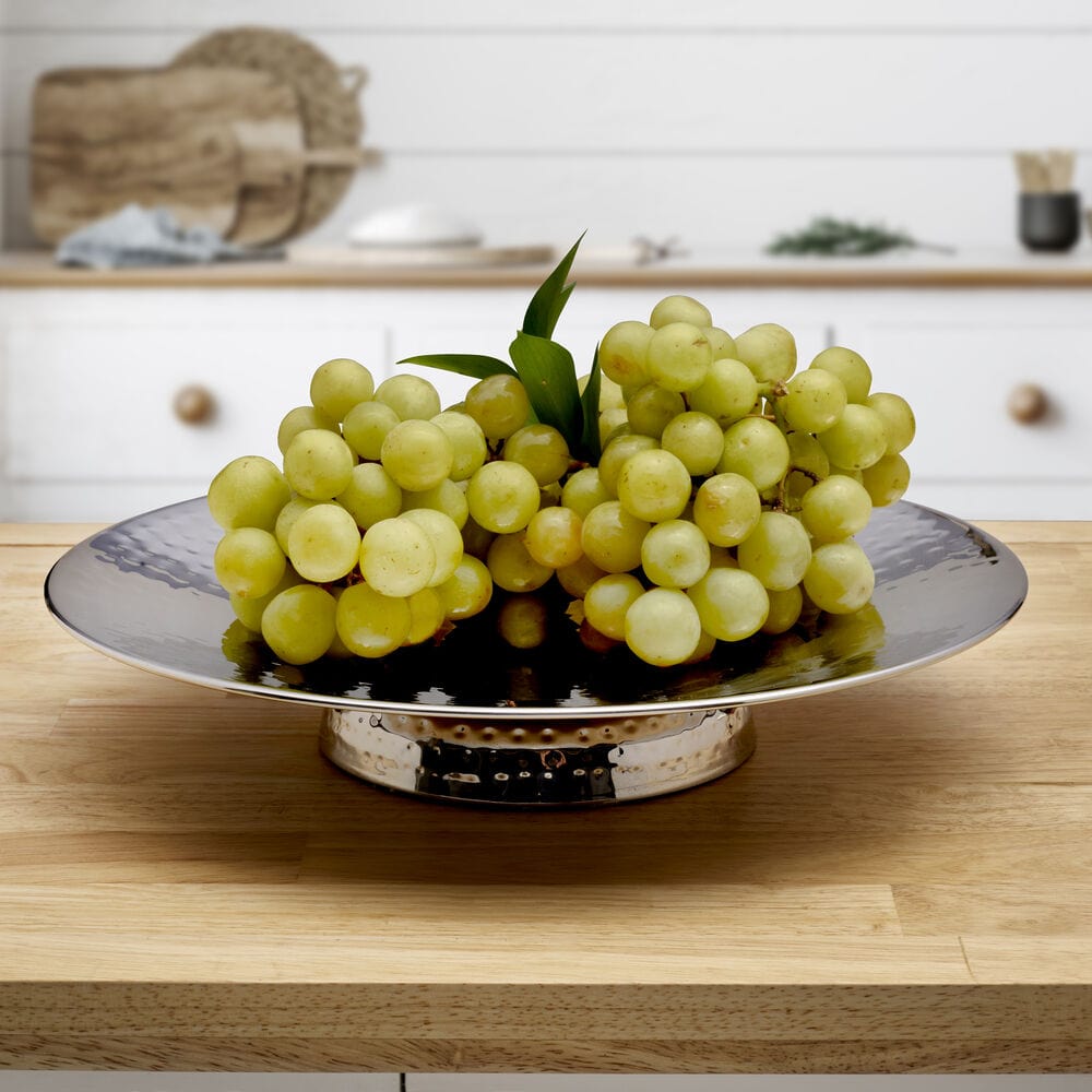 Radiance Hammered Pedestal Serving Tray