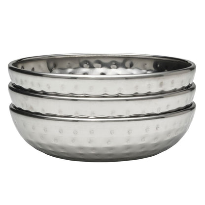 Radiance Hammered Set of 3 Bowls