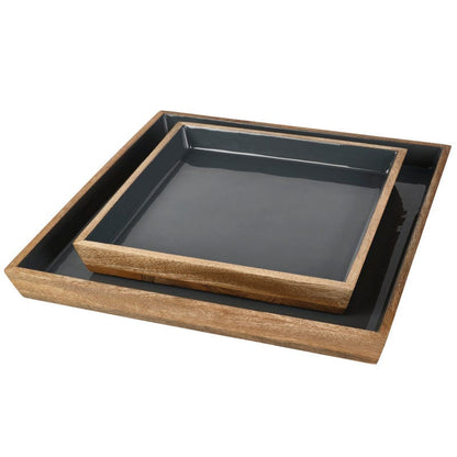 Samara Set of 2 Decorative Coffee Table Serve Trays