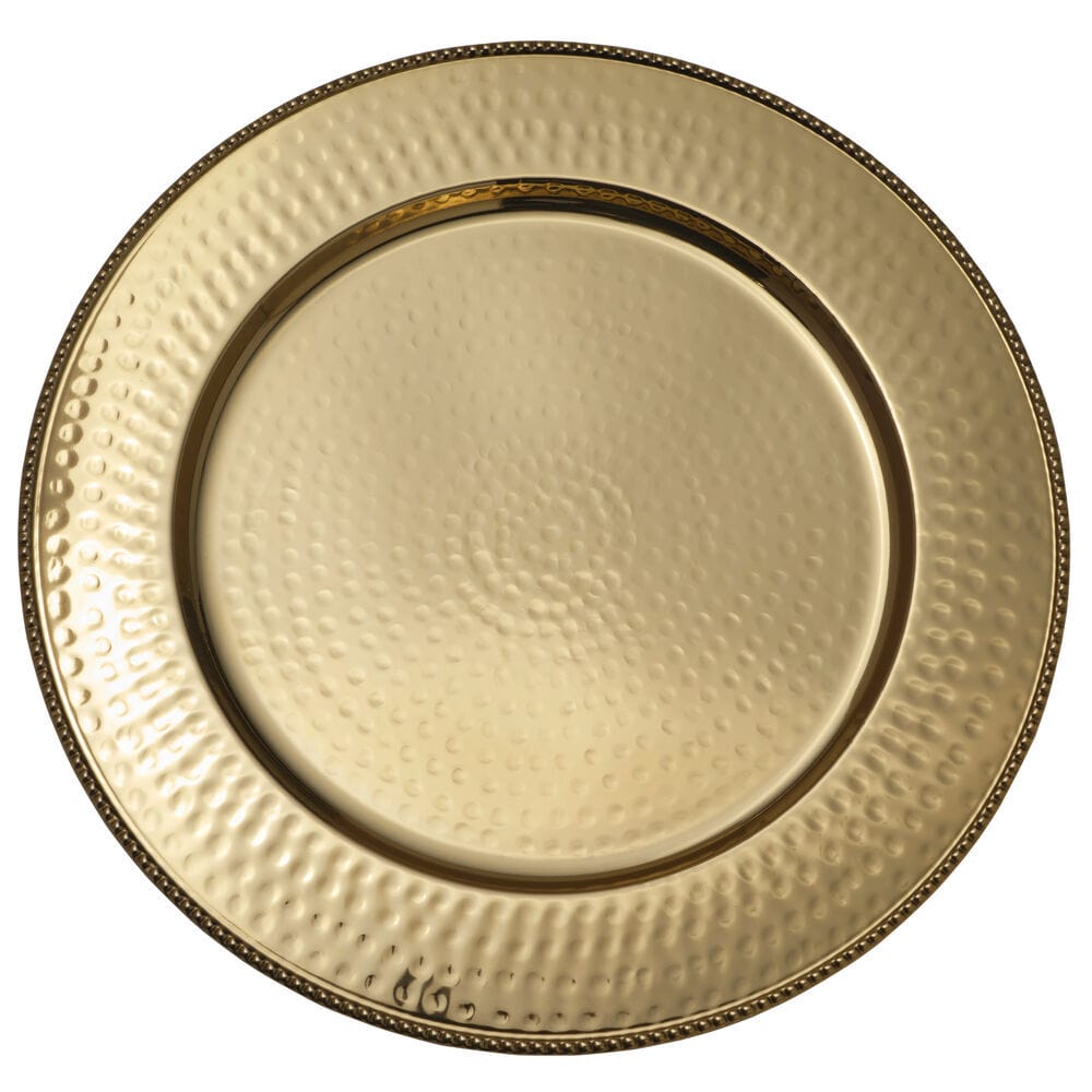 Gold Set of 4 Charger Plates
