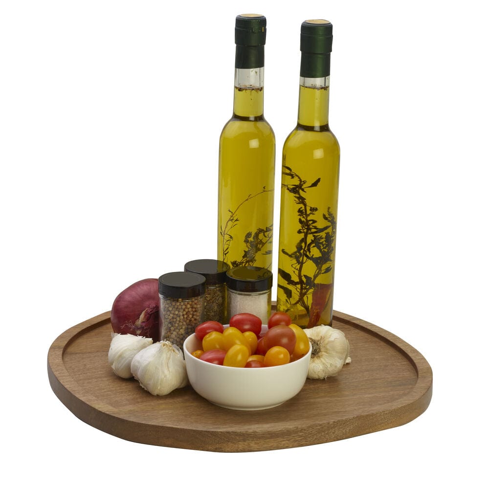 Cora Organic Lazy Susan Serve Tray