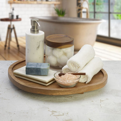 Cora Organic Lazy Susan Serve Tray