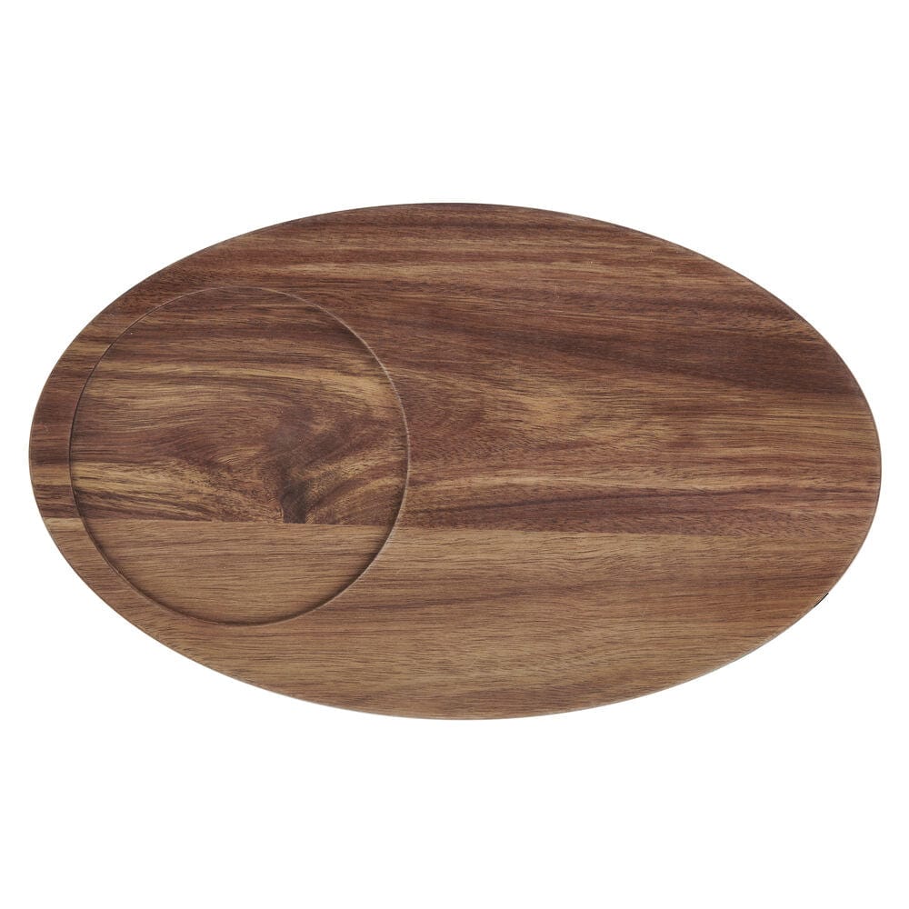 Glenwood Oval Serve Board with Glass Dome Cloche