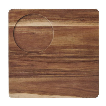 Glenwood Square Serve Board with Glass Dome Cloche