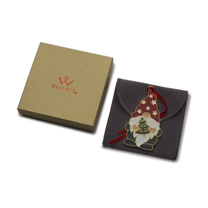 2024 Gold Plate & Enameled Wonders of Christmas 15th Edition Gnome Ornament