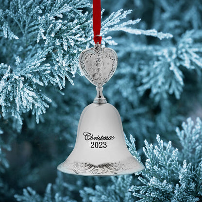 Grande Baroque 2023 Silver Plated Bell Ornament 29th Edition