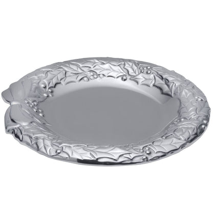 Holly Berries Wreath Serving Tray