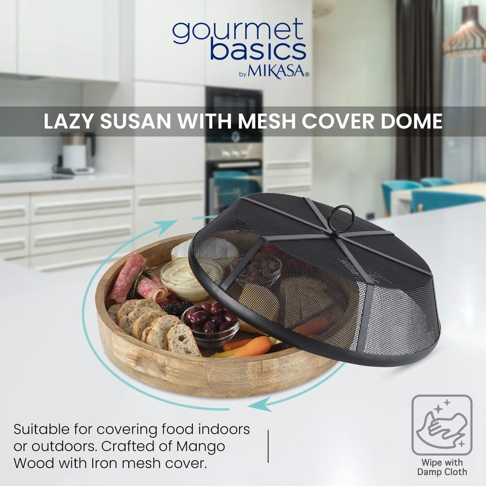 Lazy Susan  Serve Tray with Cover
