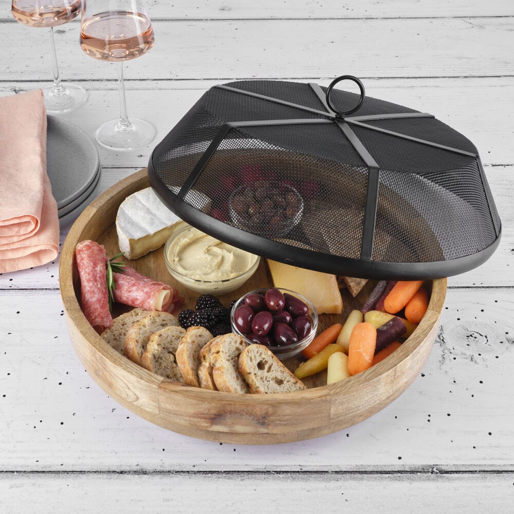 Lazy Susan  Serve Tray with Cover