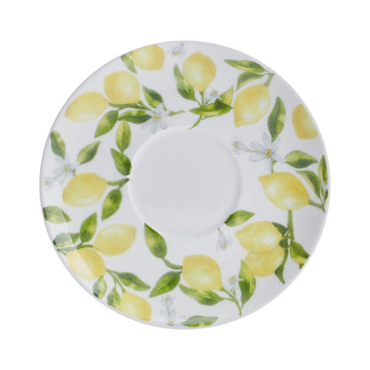 Lemons Teacup and Tea Server Set for One