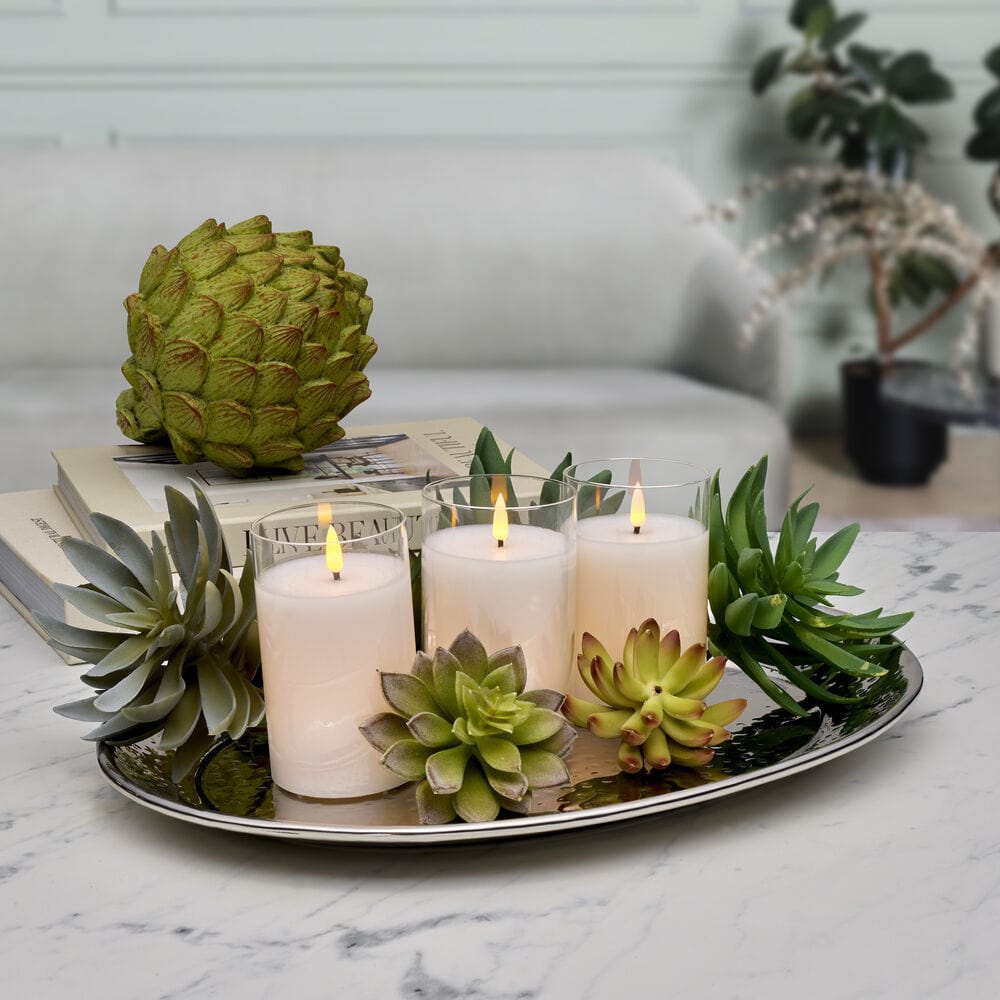 Radiance Hammered Oval Serving Tray