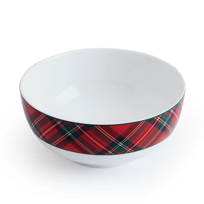 Tartan Red 24 Piece Dinnerware Set, Service for 8