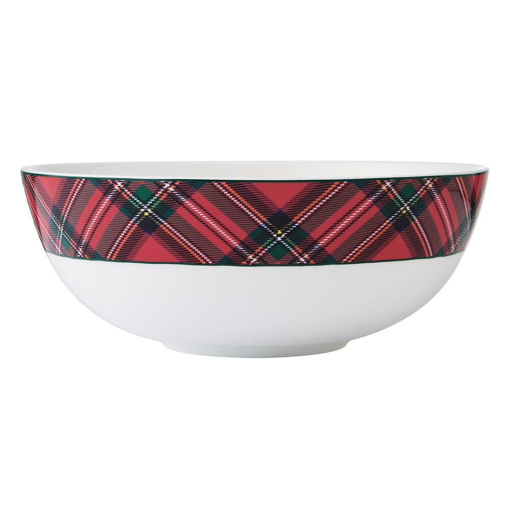 Tartan Red Serve Bowl