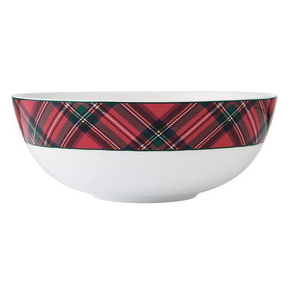 Tartan Red Serve Bowl