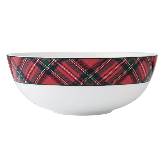 Tartan Red Serve Bowl