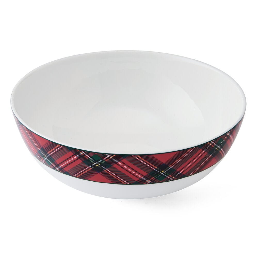 Tartan Red Serve Bowl