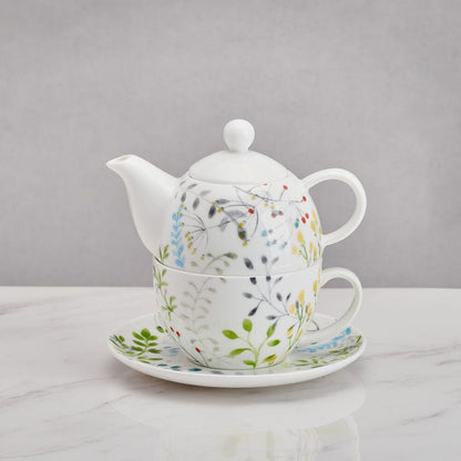 Tivoli Garden Teacup and Tea Server Set for One