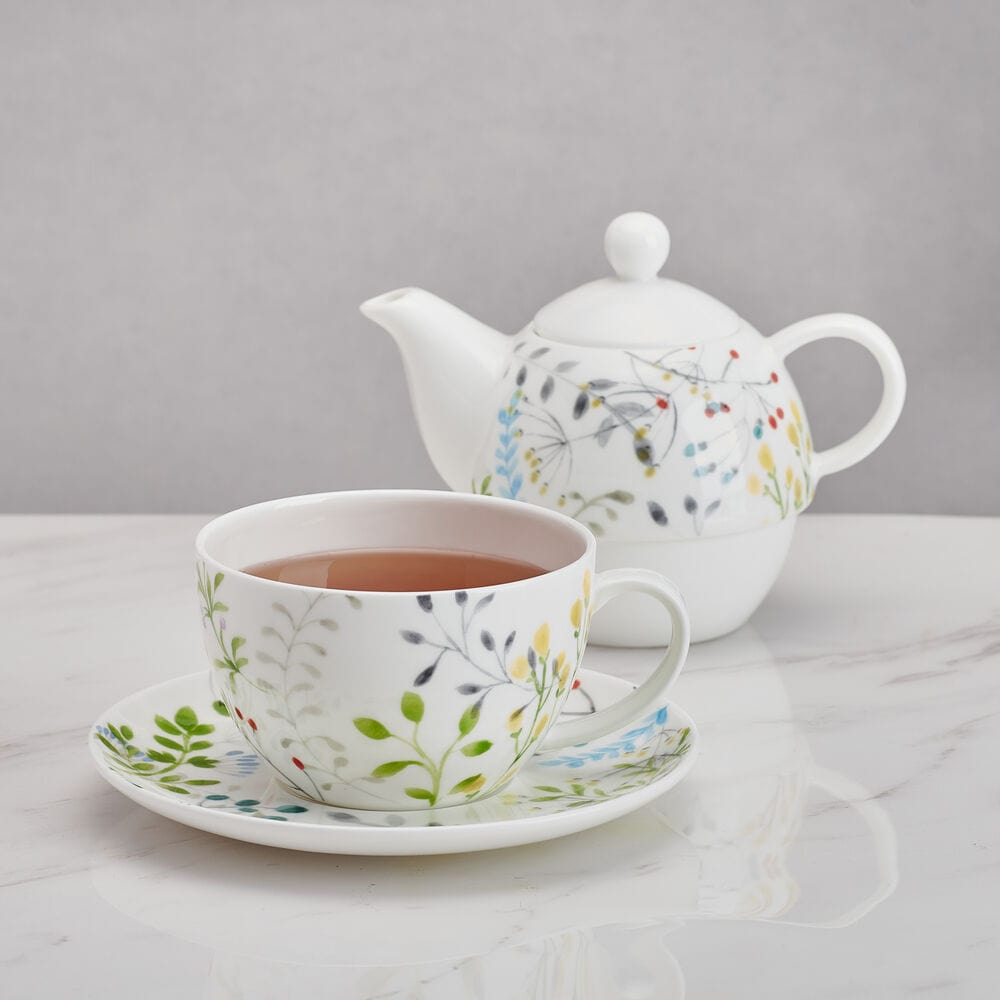 Tivoli Garden Teacup and Tea Server Set for One
