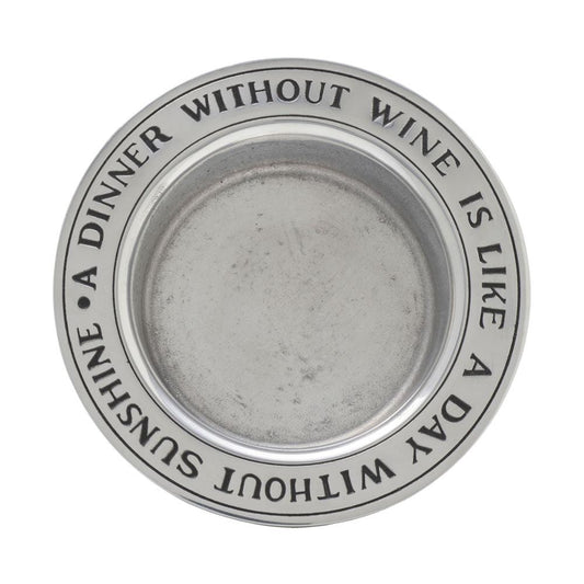 A Dinner Without Wine Bottle Coaster