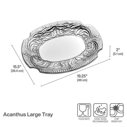 Acanthus Large Oval Tray