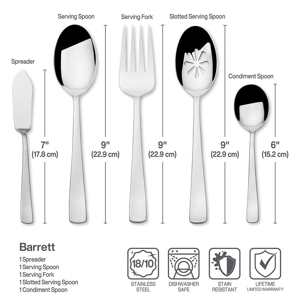 Barrett 45 Piece Flatware Set, Service for 8