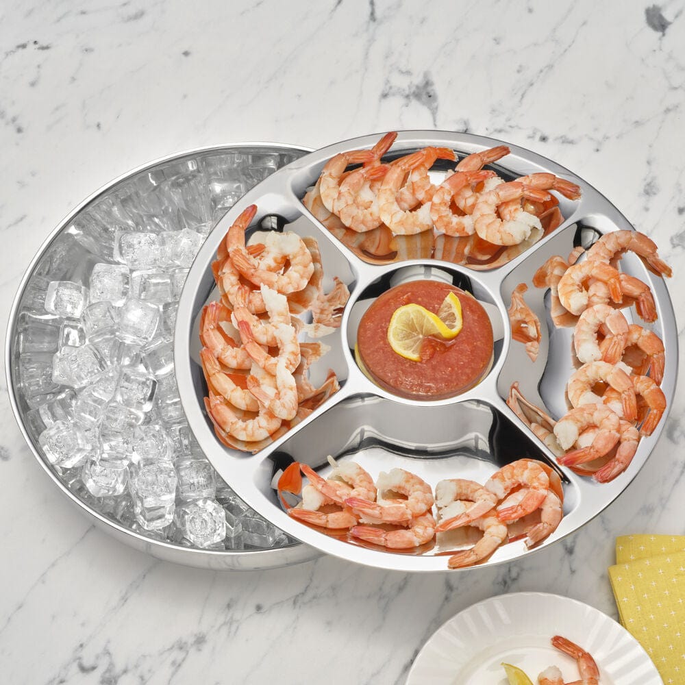 Luxe 2 Piece Chilled Chip and Dip Serving Tray