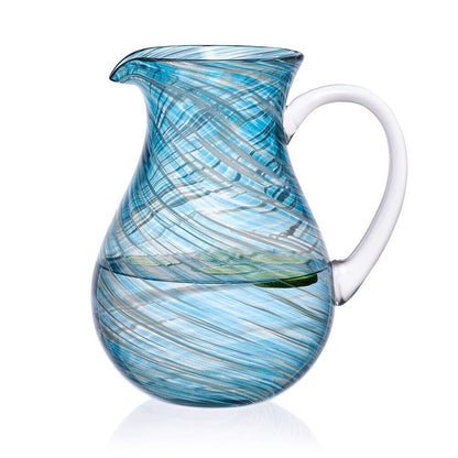 Color Swirl Blue Pitcher