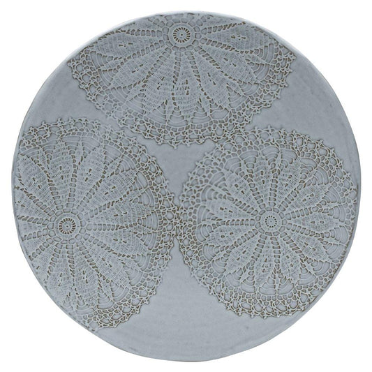 Daniela White 13 Inch Round Platter
