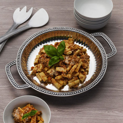 Flutes & Pearls Low Handled Tray