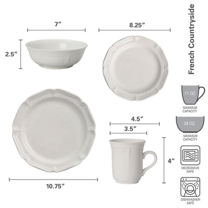 French Countryside® 16 Piece Dinnerware Set, Service for 4