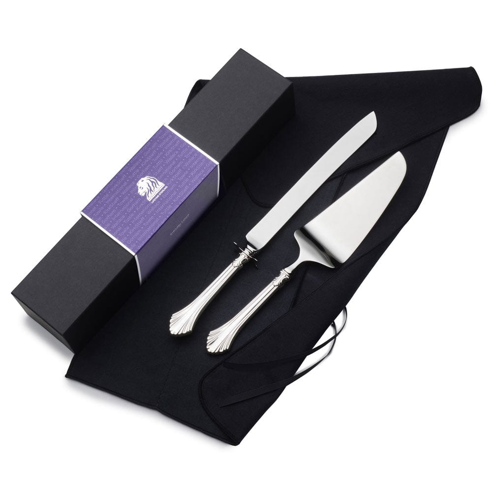 French Regency Sterling Wedding Cake Knife and Server Set