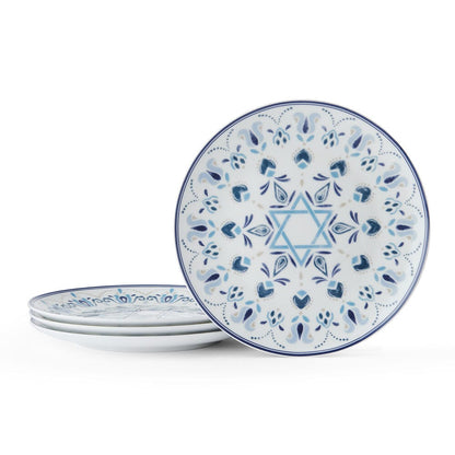 Hanukkah Celebration Set of 4 Salad Plates